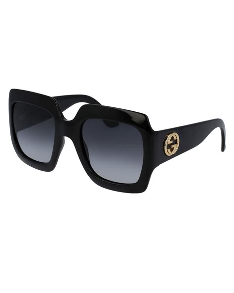 gucci black oversized sunglasses|gucci brille damen.